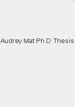 Audrey Mat PhD thesis